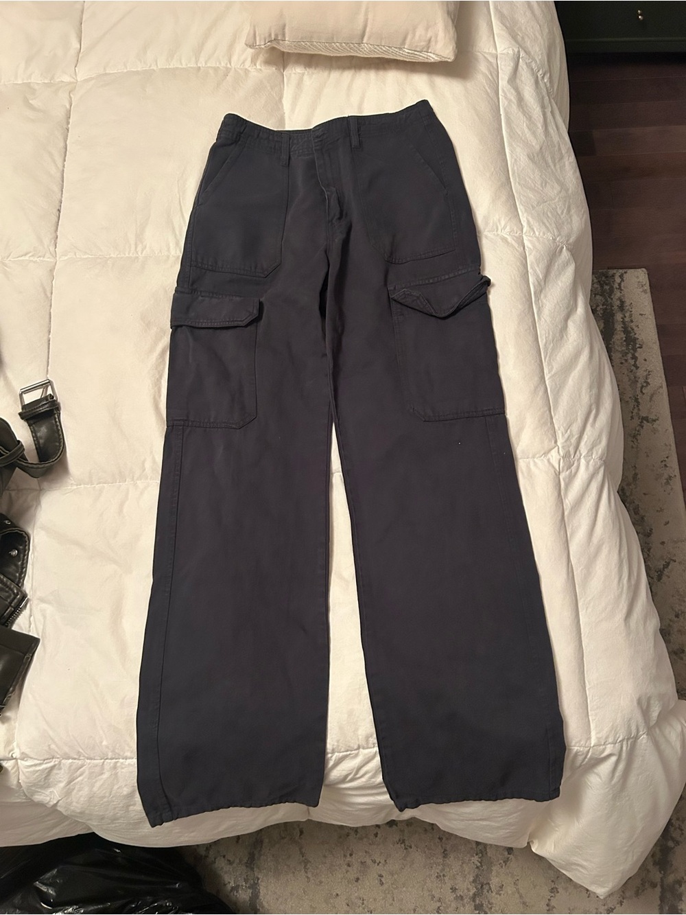 Zara Dark Navy Cargo Pants